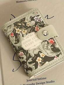 Ladies' Floral Oil Painting Card Bag, Credit Card Holder Wallet - Multi Slot Design, Snap Closure, Compact ID Card And Driver's License Holder, Daily Casual And Fashionable Design, Elegant Accessories, Storage, Retro Style Multi Slot Bank Card Bag, ID Card Bag, Ladies' Large Capacity Card Holder, Perfect Choice For Halloween, Christmas And Holiday Gifts ﻿ - Multicolor - View 12