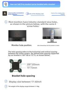 Adjustable 360° Rotating Desktop Monitor Stand, Suitable For Adjustable Long Arm Foldable Stand, Computer Screen Suspension Arm, Desktop Lift Stand, Gas Spring Swivel Mechanical Arm, Home/Office Desk Stand With Storage Shelf - Multicolor - View 12