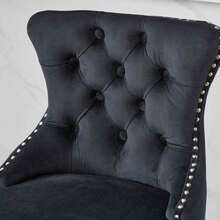 Barstools - Black + Velvet + Foam - View 11