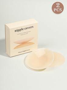 1/2 Set Of Ladies' Summer Ultra-Thin Nipple Covers, Invisible Bra, Ladies' Underwear, Strapless Bra, Sticky Breast Pad, Anti-Protrusion, Anti-Leak, Business Trip, Travel, Beach, Vacation, Swimsuit, Dress, Wedding Dress - Multicolor - View 15