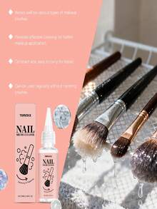 化妆刷清洁剂 - 温和配方，适用于清洁眉刷、粉底刷和日常化妆刷 - B-粉紅色 - 查看 3