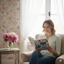 BIBLIA 1960 MANUAL SEMIFLEXIBLE FLORES PRIMAVERAL LETRA GRANDE 12 PUNTOS - Libro único - Ver 2