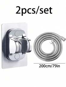 3件套5档高压手持花洒套装，多功能浴室淋浴套装，ABS塑料高流量雨淋花洒，配59英寸软管和易于安装的壁挂支架，适用于壁挂式淋浴、现代浴室、户外淋浴和房车，是节日礼物和浴室翻新的理想之选。 - 彩色 - 查看 21