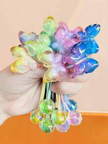 Set de 12 scrunchies de oso coloridos y lindos, que incluyen naranja vibrante, morado soñador, verde fresco, etc. Diversos estilos - estrellas, esferas, corazones, juguetones y adorables. Elásticos, sin dañar el cabello. Colores aleatorios, adecuados para trenzas, coletas y otros peinados, creando looks alegres y llamativos. Lazos para el cabello, elásticos para el cabello, bandas de goma para el cabello, accesorios para la cabeza con cuerda elástica - Multicolor - Ver 25