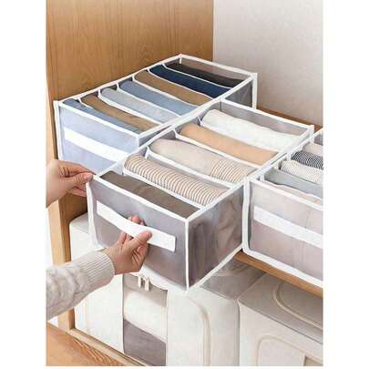 1 chiếc hộp chia ngăn quần áo lớn cho tủ quần áo, hộp đựng đồ 7 ngăn, hộp đựng đồ có ngăn kéo có thể giặt được, túi đựng đồ lót gấp gọn, dùng cho phòng ngủ, tủ đựng đồ, đồ dùng gia đình, áo thun trắng nữ, quần đen nữ, quần áo mùa đông nữ, váy, quần áo mùa đông cho nữ, váy nữ thanh lịch, áo sơ mi trắng nữ, áo dài tay, áo liền quần trắng nữ, váy mùa xuân nữ, trang phục mùa xuân nữ, mùa xuân, quần áo mùa xuân, phong cách tối giản, áo mùa hè.