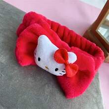 Sanrio 1入 Hello Kitty 黑米 Melody 桂皮捲可調節髮箍，粉色配件情人節髮帶吸汗帶，適用瑜珈/SPA/洗澡/淋浴/化妝洗臉美容髮箍，適合女性化妝配件，居家浴室裝飾，夏季四季通用，返校畢業生日情人節婚禮禮物 - 卡通 - 查看 17