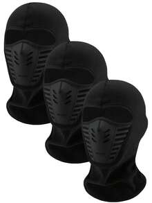 1/2/3pcs Unisex Balaclava Face Mask, Suitable For Daily Use, Outdoor Travel, Hiking, Skiing, Motorcycle Riding - Multicolor - View 5