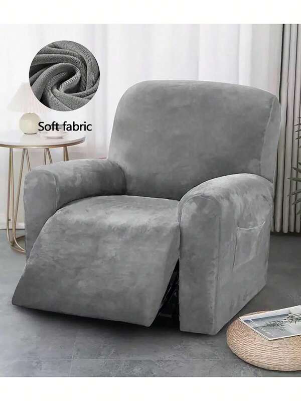 1PC, Lounge Chair Cover, Anti-Slip Sofa Cover, Sofa Cover Furniture Protection Cover, Suitable For Bedroom, Office And Living Room Home Decoration, Cat Scratch-Resistant, Detachable, Washable, Chair Surface Protection, Multi-Functional Application, Luxurious Style, Polyester And Spandex Fabric, Suitable For Multiple Uses
