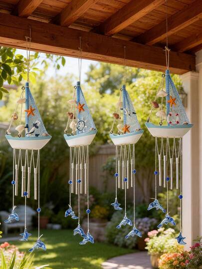 1 pieza Adorno colgante de estilo océano creativo, adecuado para decoración de jardín, decoración del hogar, regalo de Galentines, decoración de dormitorio, suministros de manualidades, regalo para mejor amigo, regalo de festival/cumpleaños, decoración de boda, decoración de primavera/verano