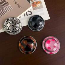 1 chiếc giá đỡ điện thoại từ tính Magsafe hình quả cầu pha lê in họa tiết da báo, có thể kéo dài và gập lại, kèm túi khí chắc chắn. - Nhiều màu - Xem 1