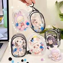 Cute Clear Organizer Keychain Bag For Earbuds And Charging Cable - White - View 4