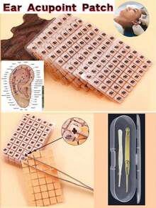 5040pcs/2400pcs/600pcs Ear Acupressure Massage Sticker Set, Ear Acupoint Massage Stickers, Ear Seed Stickers, Bean-Shaped Ear Stickers, Massage Stickers, Ear Acupoint Stimulation Stickers, Activate Ear Acupoints, Relieve Stress And Anxiety, Also Have Advanced Reflexology Massage Sticker Functions - Suitable For Ear Acupuncture - Multicolor - View 4