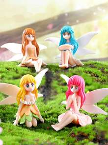 3pcs Miniature Plastic Garden Decor, Cake Decorations, Resin Crafts Inserts - Fairy Garden, Outdoor Potted Plant Decor, Suitable For Yard, Lawn, Balcony, Outdoor Garden Decoration, Gift For Family, Friends, Teachers, Students - Garden Ornaments - View 4