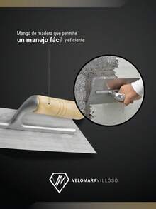 Kit Llanas Para Albañil 11 Pulgadas Profesional Mango Madera Herramientas De Construccion - A - Ver 5