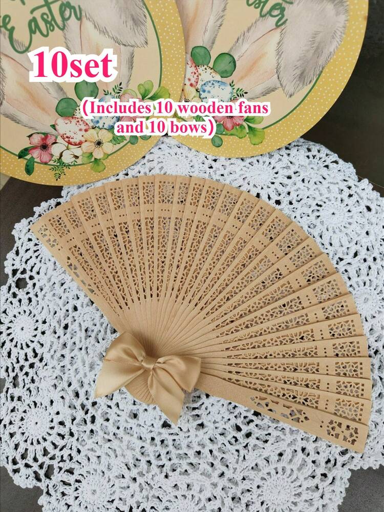 1-30 piezas Abanicos de madera plegables elegantes, abanicos de mano de estilo bohemio, abanicos de boda con lazo, totalmente calados y tallados, abanicos de madera portátiles y ligeros, adecuados como accesorios de fotografía, regalos de graduación para mujeres y decoración del hogar, para usar en verano, playa o viajes para disfrutar de la brisa fresca, abanicos de boda de madera tallados personalizados, incluye borlas, cintas y bolsas de organza como recuerdos para invitados de boda, abanicos nupciales, abanicos conmemorativos, exhibición de bellas artes, de alta calidad y personalizados - Multicolor - Añade 31
