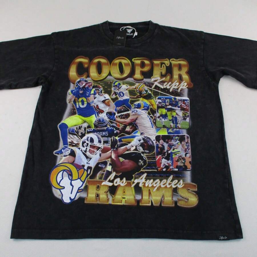 Zoflex Cooper Kupp Shirt Mens Black NFLs Los Angeles Rams - 黑色 - 查看 1