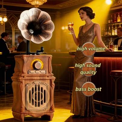 Luxury-Lite Appearance AS31 Bluetooth Speaker With 3D Surround Sound For Home Decoration And Music Playback