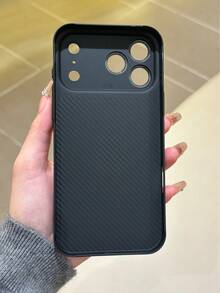 1 件装拼接绗缝荔枝纹 PU 皮革磁吸无线充电手机壳，简约纯黑色手机保护套，适用于 17 Pro Max、17 Pro、17 Air、16 Pro Max、16 Pro、16 Plus、16、15 Pro Max、15 Pro、15 Plus、15、14 Pro Max、14 Pro、14 Plus、14、13 Pro Max、13 Pro、13、12 Pro Max、12 Pro、12、11 Pro Max、11 - 黑色 - 查看 5