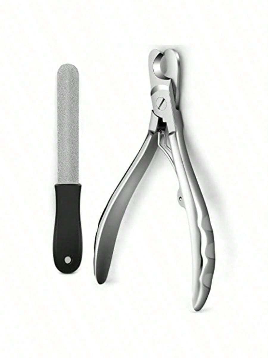 Upgrade Wide Open Dog Nail Clippers For Large Dogs Cut Like Butter Heavy Duty Dog Nail Trimmer Full Metal Razor Sharp Professional For All Dogs Cats With Thick Toenail - Silver - View 1