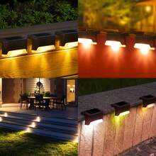 32/24/16/12/8/4-Piece Outdoor Solar Garden Lights – 1 LED Solar Illumination, Suitable For Home Garden Decor, Stairs, Terraces, Fences, Courtyards, And Wall Decorations – Auto On/Off, Durable, Easy To Install, Warm White Light - 1LED黑殼白光 - 查看 7