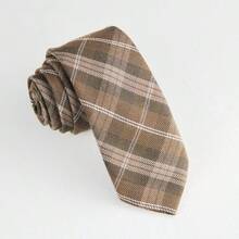 1pc Rhombus Pattern Casual Polyester Tie, 6cm/2.36in Width, Suitable For Men And Women, Spring/Autumn - Multicolor - View 9