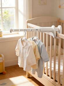 OBOVAY 1pc Foldable Clothes Drying Rack - Portable Laundry Drying Rack, Small Collapsible Clothes Hanger With Retractable Rod, Hanging Dryer Rack For Nursery, Bedroom, Laundry Room, Dorm, Hotel - Multicolor - View 7