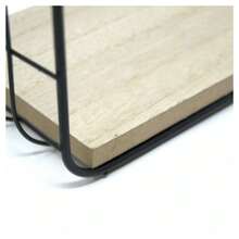 OISE ART STORE 2 Mensole Da Parete Moderne Design Cubo Mensola Scaffale Legno Metallo Nero - - Multicolore - Visualizzare 4