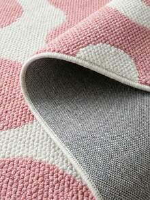 1 Peça Tapete de Cozinha Falso de Juta Impresso Originalmente Lavável para Todas as Plataformas, Tapete de Corredor, Tapete de Quarto ao Lado da Cama, Tapete Externo, Design de Cores Contrastantes, Pata de Gato Falsa, Bottom Antiderrapante de TPR, Decoração Doméstica Personalizada, Novo Estilo para o Ano Novo, Adequado para Fotografia, Presente de Inauguração, Proprietários de Animais de Estimação, Múltiplos Tamanhos, Uso em Várias Cenas - Rosa Bebê - Visão 5