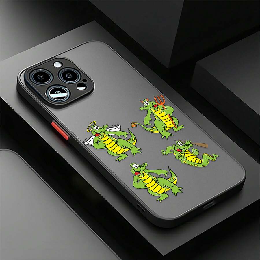 Funda para teléfono con diseño de dragón, compatible con Samsung, Apple, VIVO, OPPO, , Transsion, ,  y Honor. Fabricada en TPU, ofrece protección a prueba de golpes y caídas. Un regalo ideal para familiares y amigos. - Negro - Ver 1