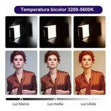 Luz Led De Video Fotografía Con Batería Np-f550/570 600 Leds - por defecto - Ver 8