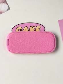 1pc Autumn/Winter New Faux Leather Folding Makeup Mirror Phone Holder, Fashion Adhesive Mirror Horizontal/Vertical Dual-Use Phone Stand, Slouchy Live Streaming - Multicolor - View 6