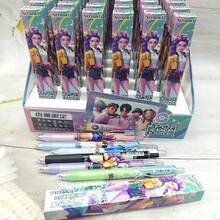 Mattel 1 Box Gel Pen, Magic Hunter Combination Kpop Anime Peripheral Stationery Pressurized Gel Pen, Office & Study Signature Pen - Random Style - View 1
