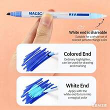 6-12 Colors Student Eye-Protecting Double-Headed Fluorescent Highlighter Pens & DIY Holiday Cards, Easy To Write, Vibrant Colors, Back To School Essential Highlighter Set - Sets - View 9