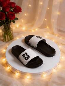 All Season Indoor Slippers, Couples Slippers, Campus Style Bathroom Slippers, Dorm Slippers, Outdoor Beach Slippers - White - View 11