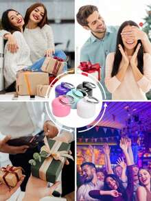 1pc Multi-Color Portable 4*3.8CM Plastic Jewelry Organizer, Small Necklace Bracelet Storage Box, Jewelry Box, Travel Jewelry Holder, Pill Box, Key Chain Container, Compact Round Metal Ring Box, Ideal For Outdoor Travel Jewelry Storage - White - View 10