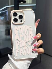 1pc New Padded Anti-Scratch Leather Texture Phone Protective Case, Compatible With IPhone 15 Pro Max, 14 Plus, 13 Pro Max, 12, 11, 7G, 7P, IX, XR, XS Max, 17 Pro, Air With Camera Lens Protrusion And Anti-Drop Protection - Pink - View 4