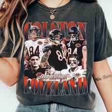 Colston Loveland Bootleg Football Shirt Vintage   Chicago Good Better Best  "Ladies' Casual Slimming, Spring, Summer, Autumn, Winter, Street Daily Vacation, Sexy Valentine's Day Top, Plus Size Women's Clothing - 灰色 - 查看 1