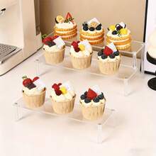 Acrylic Dessert Display Stand, Cake Cup Display Rack, Snack Display Stand For Buffet, Birthday Party, Wedding Tabletop Display - Clear - View 4