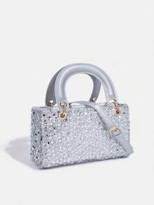 1pc Women's New Fashion Sequin Elegant Handbag, High-End Shoulder Crossbody Bag, Chain Bag, Coin Purse, Wallet, Mother-Daughter Matching Bag, Clutch, Evening Bag, Suitable For Daily Use, Party, Travel, Ideal Gift - Multicolor - View 7