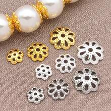 50个18K镀金花形珠帽,精美镂空花形珠帽,适用于DIY耳环、手链、项链等工艺品制作 - 彩色 - 查看 3