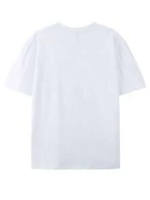 Disney Authorized Men < < Frozen > > To Interact With Each Other. The T-Shirts With Double Prints Before And After The Influx Of People Out Of The Street, And The Interesting Interactive Modeling Of Christopher+Xuebao Reindeer Appeared. The Details Of The Double Prints Before And After Were Full And Vivid, And The Fabrics Were Washable And Easy To Take Care Of, Which Was Suitable For The Scenes Such As The Influx Of Cool People Out Of The Street, Punching In The Park, Daily Commuting, Etc., And The IP  Play Atmosphere Was Full. - 白色 - 查看 2