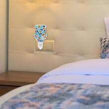 OSALADI Lampara De Fragancia Electrica Con Calentador De Cera Aromatica Enchufable Luz Nocturna De Mosaico Para Aceites Esenciales Ambiente Acogedor En Hogar Oficina - como en la foto - Ver 4