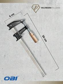 Prensa Sargento Carpinteria Madera Acero 12 In Tipo F 4 Pzs Herramienta Para Madera - B - Ver 6