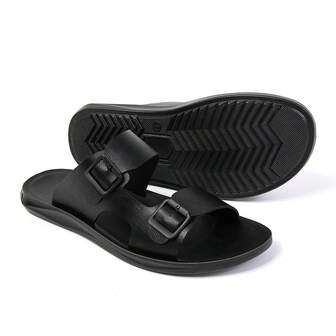 Sandalias planas de verano de diseño clásico para hombre, aptas para uso en interiores y exteriores