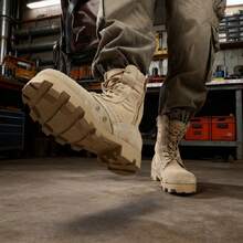 Men's Practical Tactical Boots | Dual-Layer Suede Leather 41-46 | Thick Anti-Slip Rubber Sole, Street Fashion - Khaki - View 1