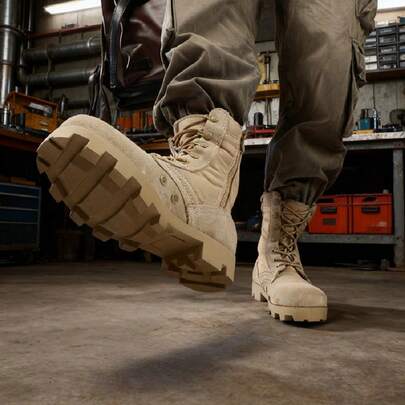 Men's Practical Tactical Boots | Dual-Layer Suede Leather 41-46 | Thick Anti-Slip Rubber Sole, Street Fashion