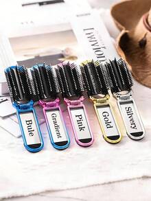 Składany grzebień z personalizowanym tekstem i lusterkiem, personalizowany galwanizowany grzebień składany, spersonalizowany grzebień dla dziewcząt, personalizowany prezent urodzinowy z imieniem, podróżne lusterko do makijażu, mini grzebień, odpowiedni do podróży, przenośny, prezent ślubny, wielofunkcyjny, dekoracyjny, odpowiedni na Walentynki, rocznicę, dla dziewczyny, druhny, najlepszej przyjaciółki, dziewczyny, matki, na powrót do szkoły, prezent świąteczny - Wielokolorowe - Zobacz 6