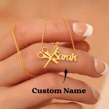 Exquisite Name Necklace, Customized Lowercase Name Necklace, Mini Signature Name Jewelry, Gold Name Jewelry, Bridesmaid Gift - Multicolor 5 - View 1