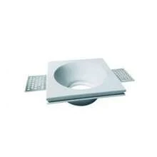 OISE ART STORE Portafaretto In Gesso A Incasso Verniciabile Rotondo Supporto Faretto Gu10 Gs-22 - - Multicolore - Visualizzare 1