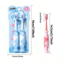 Set de 2 cepillos de dientes en forma de caramelo para niños, con cerdas extra suaves, adecuados para dientes sensibles durante la dentición, cepillo de dientes para niños - Multicolor - Ver 10